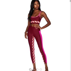 Beach Riot Sangria Checkered Leggings